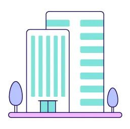 Office buildings, illustration for in-house hiring teams