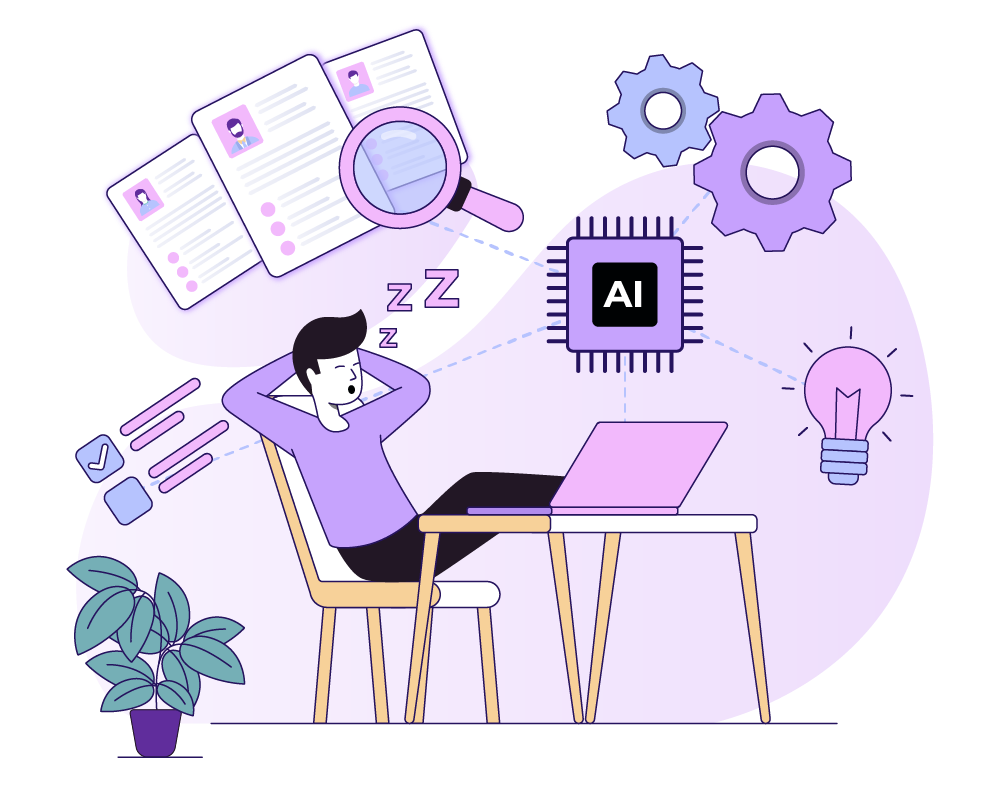 Illustration save time focus on what matters 2 - Recruiterfy.ai